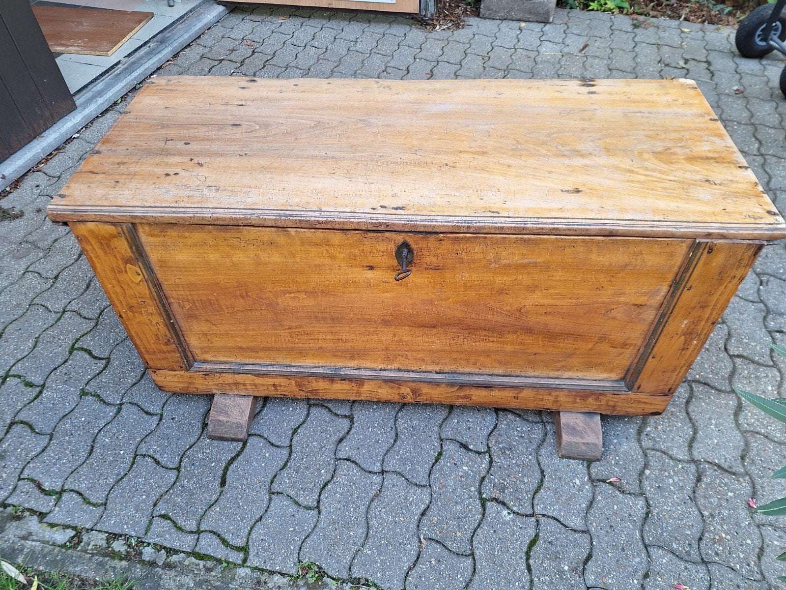 oude koffer,dekenkist, Enlèvement