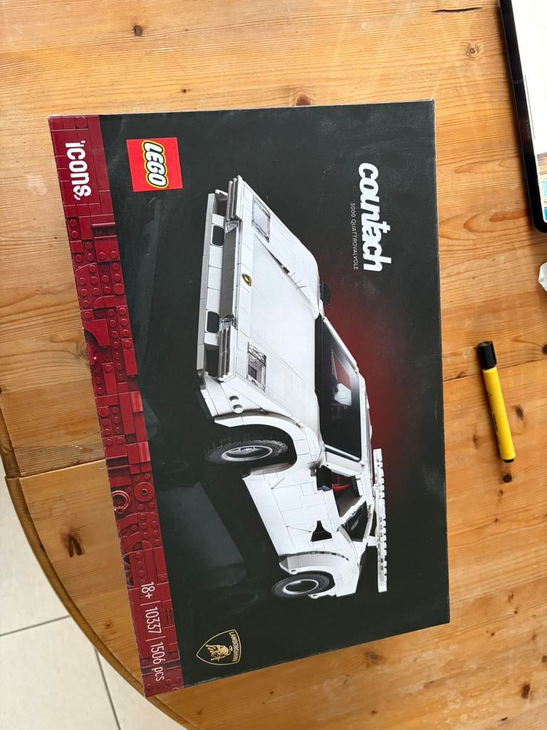 10337 LEGO Icons Lamborghini Countach 5000 Quattrovalvole, Lego, Ophalen of Verzenden, Zo goed als nieuw, Compleet