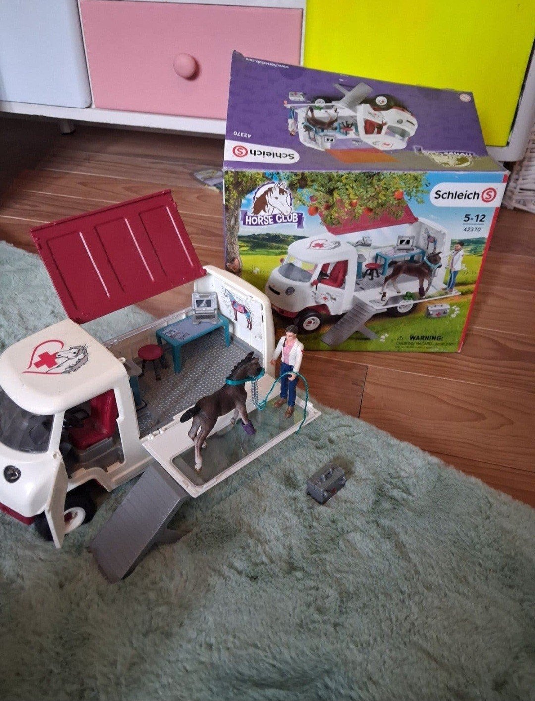 Schleich Horse Club ambulance 42370, Kinderen en Baby's, Ophalen