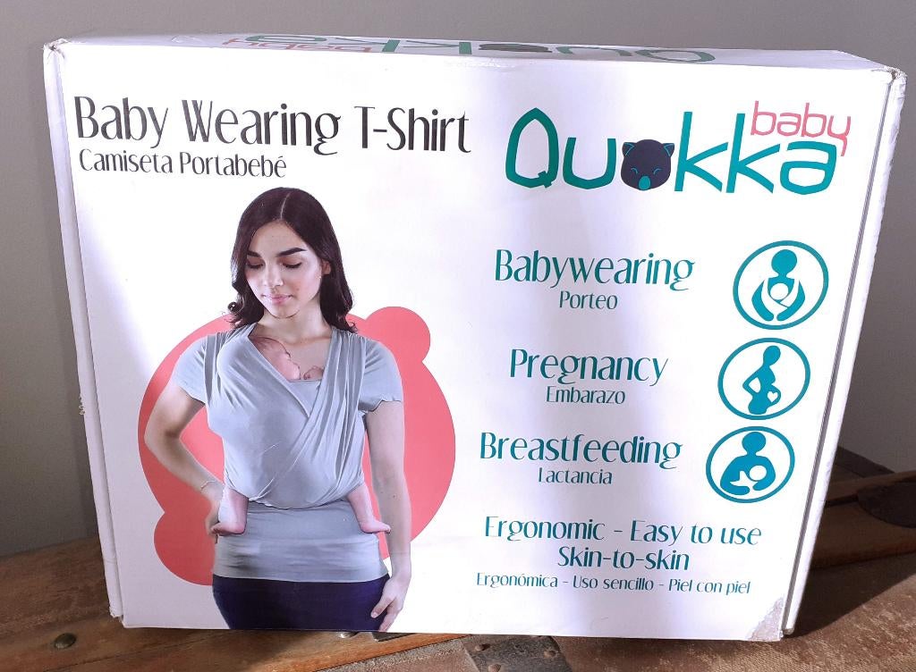 Baby draagshirt Quokka zwart S, Enfants & Bébés, Porte-bébés & Écharpe porte bébé, Enlèvement ou Envoi, Neuf, Ventre, Autres types