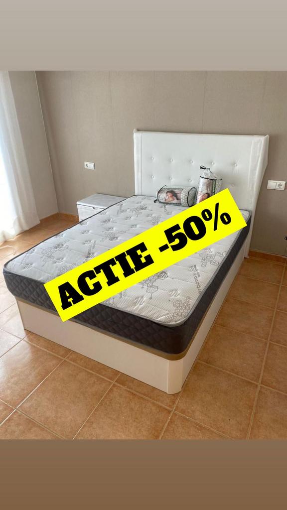 NOUVEAUX lits de rangement Boxspring - Matelas inclus, Envoi, Neuf