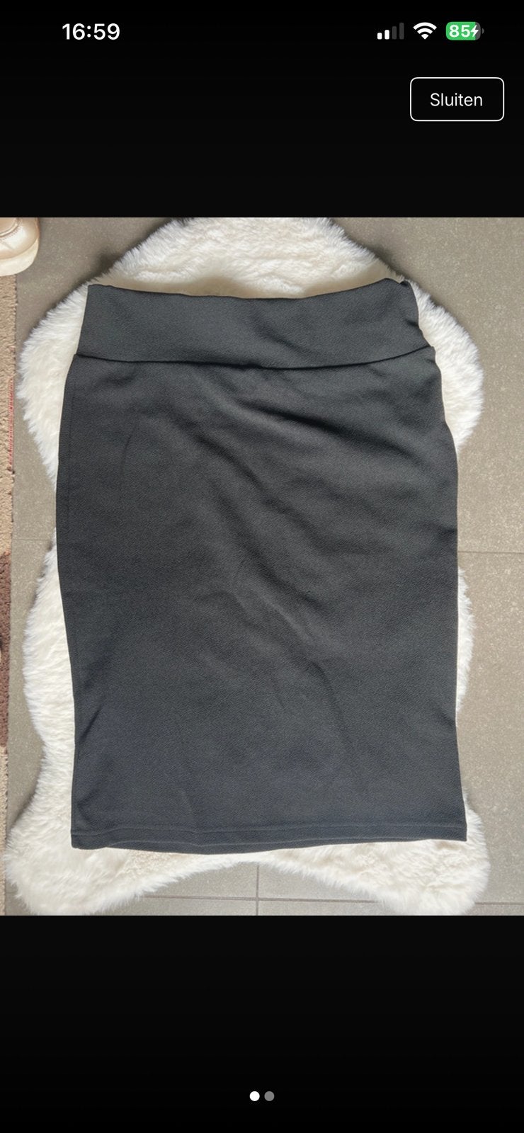 Zwarte shein rok, Kleding | Dames, Zwart, Maat 46/48 (XL) of groter, Ophalen of Verzenden, Zo goed als nieuw