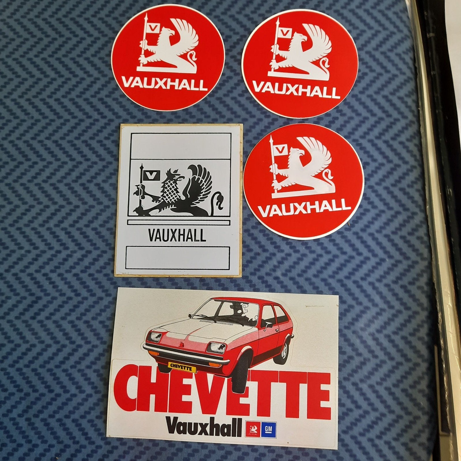 LOT DE 5 AUTOCOLLANTS VINTAGE de la marque VAUXHALL *NOUVEAU, Enlèvement