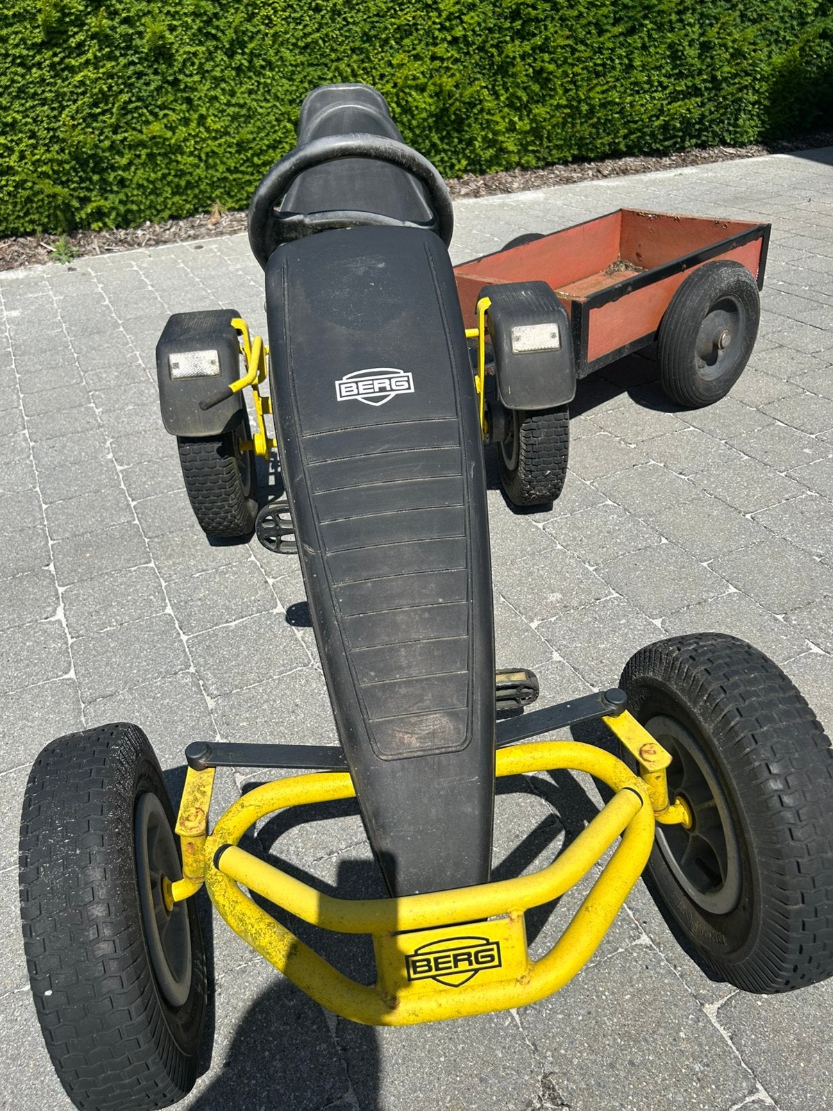 BERG go cart met tweede stoel en aanhangwagentje, Ophalen, Gebruikt, Berg, Vrijloopautomaat