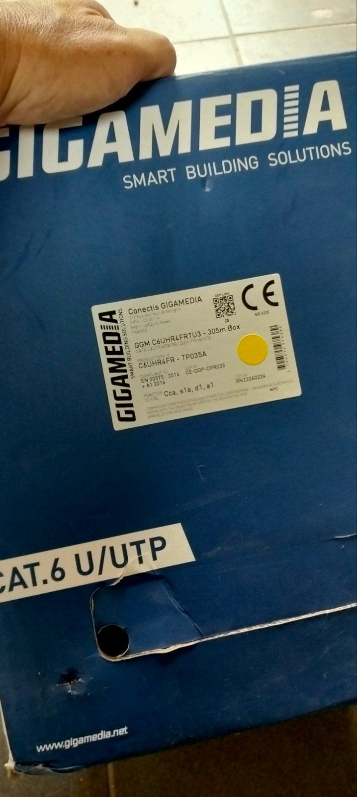 UTP cat 6 bekabeling  250m rest, Computers en Software, Pc- en Netwerkkabels, Ophalen