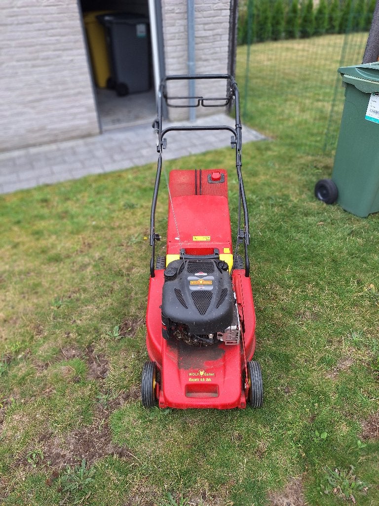 Wolf grasmachiene op benzine, Jardin & Terrasse, Tondeuses à gazon, Wolf garten, 40 à 49 cm, Enlèvement, Utilisé