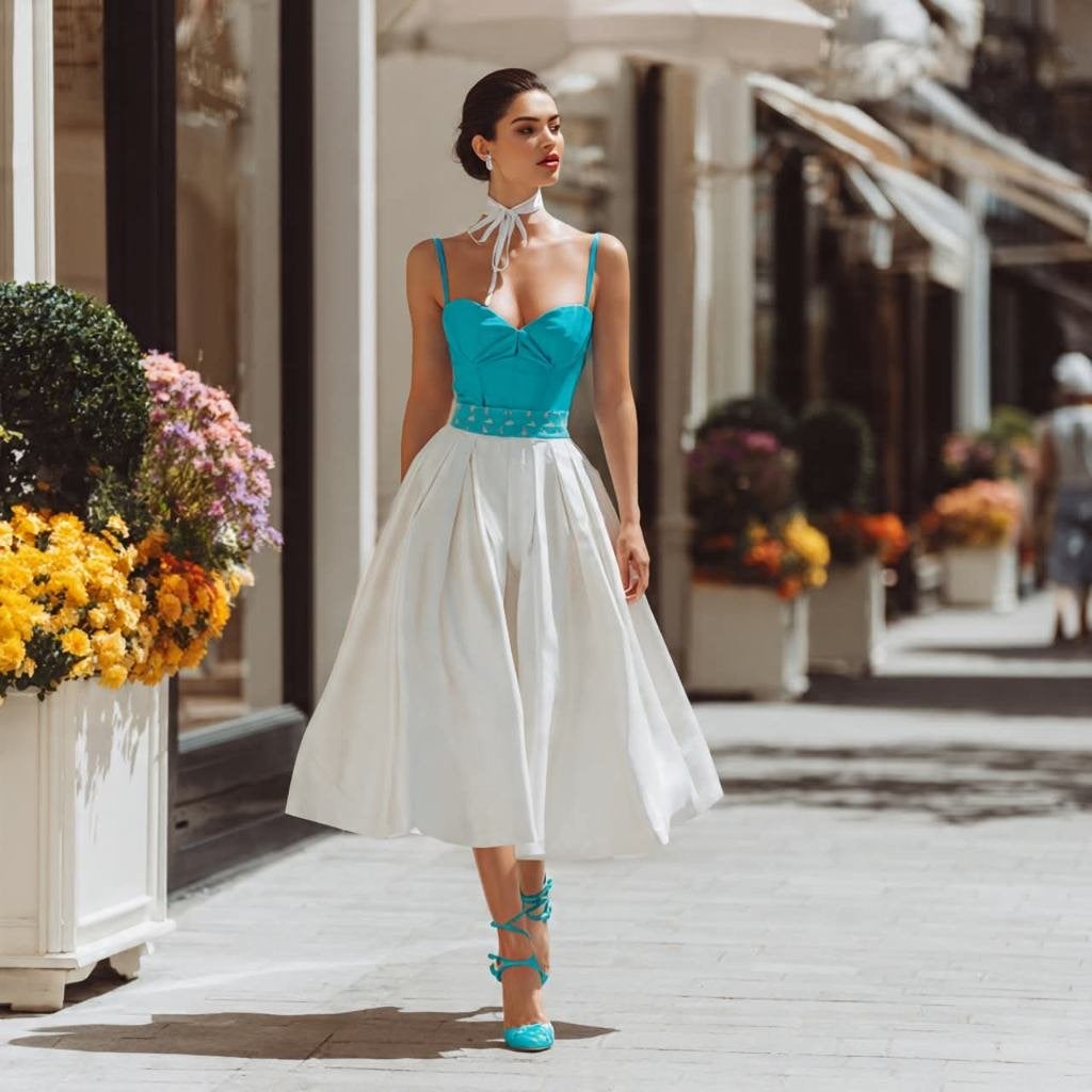 Ensemble jupe et haut : élégant, stylé et frais outfit, ANDERE, Envoi, Neuf, Autres types