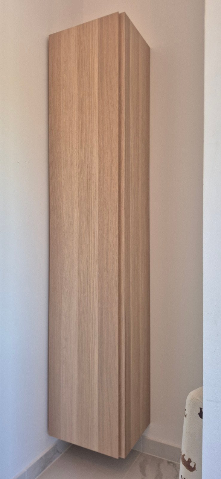 IKEA GODMORGON hoge badkamerkast eikfineer 40x32x192 cm, Huis en Inrichting, Ophalen, (Half)hoge kast, Minder dan 50 cm, Zo goed als nieuw
