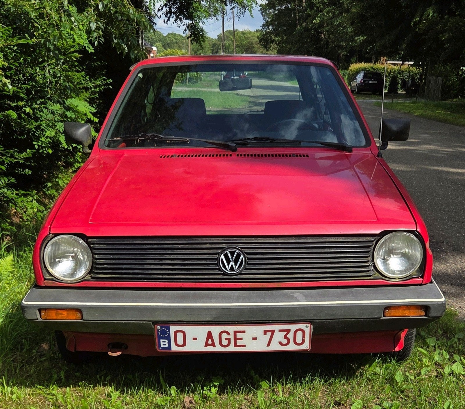 VW Polo Mk2 (voiture de collection) pour bricoleur avert, Rouge, Achat, Particulier, Tissu