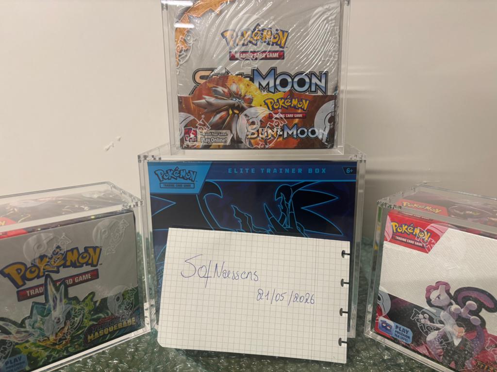 Sun&Moon base set booster box en Twilight Masquarade bb, Ophalen, Zo goed als nieuw, Booster