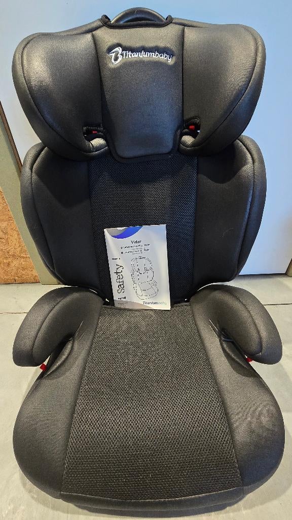 Titaniumbaby iSafety! Autostoel VIDAR Groep 2.3 zwart, Kinderen en Baby's, Ophalen, Zo goed als nieuw, Afneembare rugleuning, Autogordel