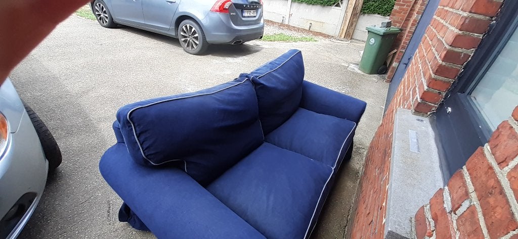 Stoffen driezit Ikea, Huis en Inrichting, Ophalen, Gebruikt, 150 tot 200 cm, 75 tot 100 cm