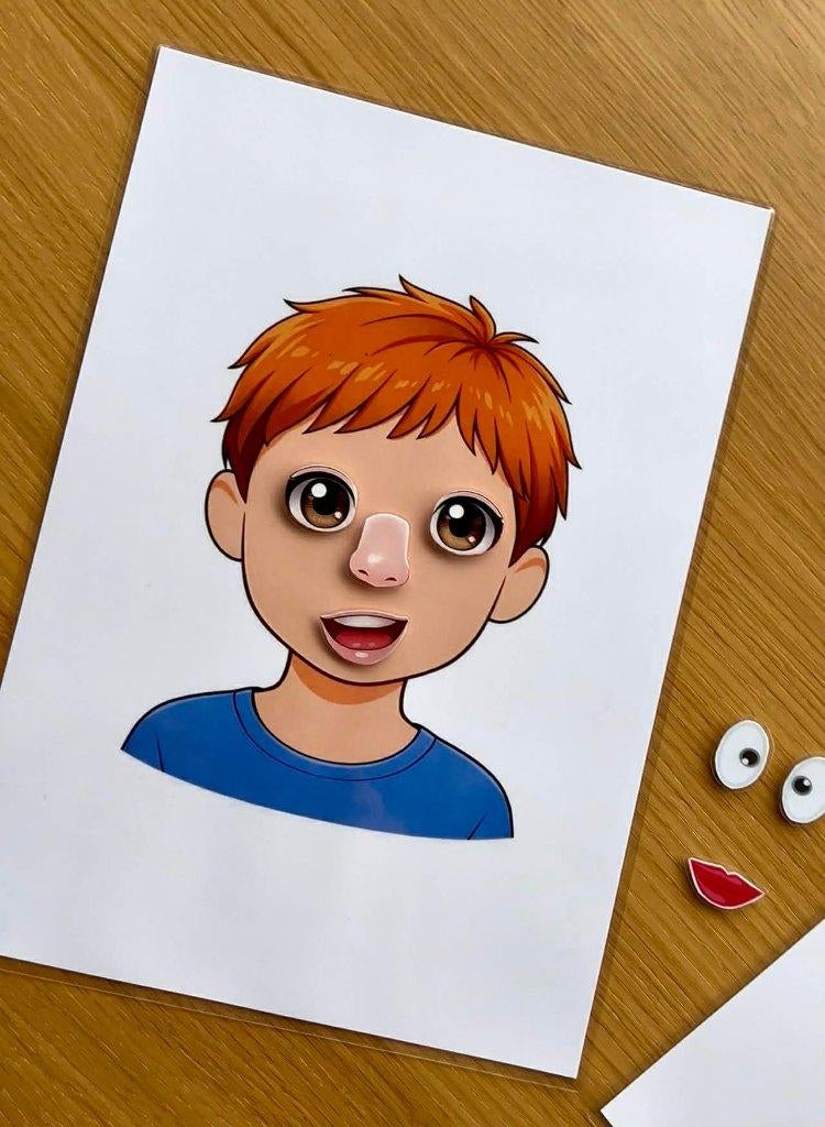 Activiteit: Vul het gezicht (2-3 jaar), Ophalen of Verzenden, Nieuw, Taal en Lezen