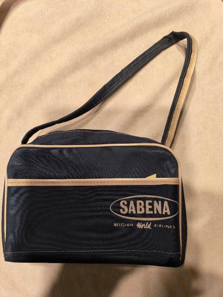 Sac vintage SABENA Belgian World Airlines - Années 60/70, Enlèvement ou Envoi, Utilisé, Autres types