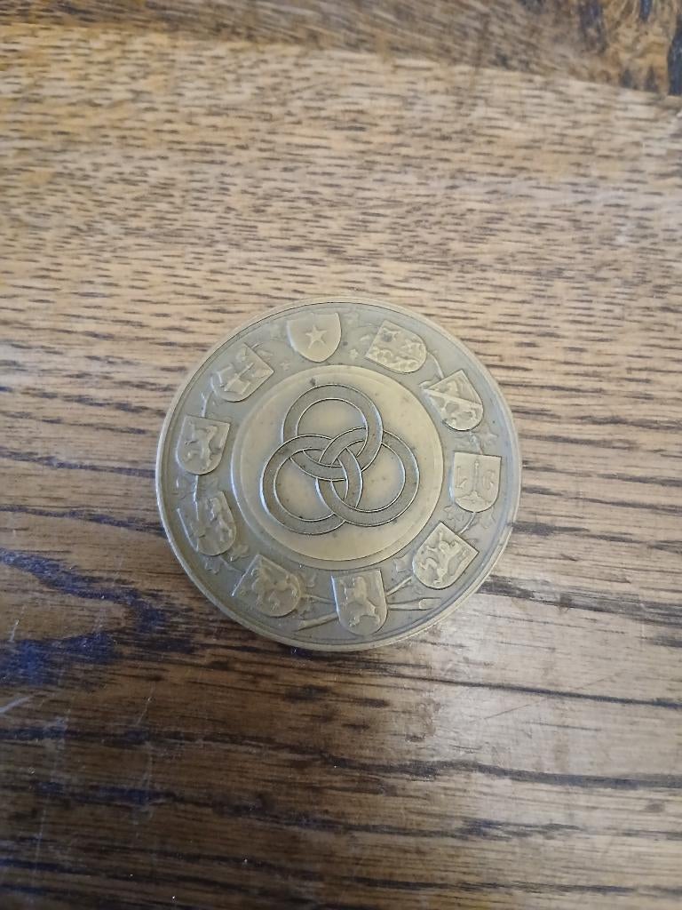 Medaille championnat belge inetropolice 1953, Envoi, Autres, Ruban, Médaille ou Ailes