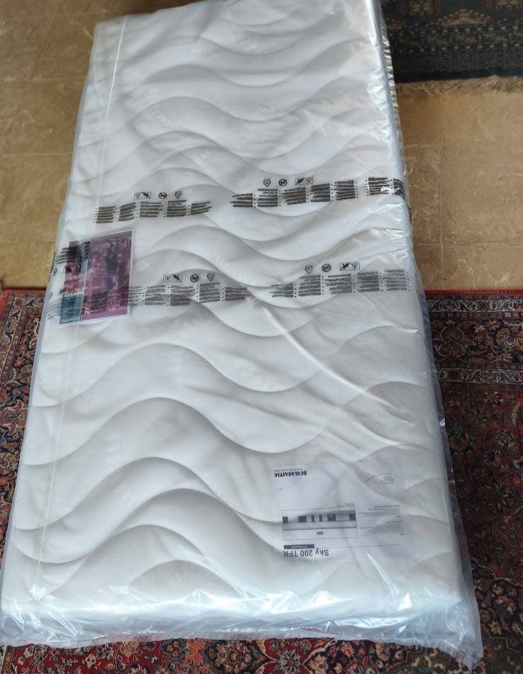 Pocketveermatras 100x200x20cm Sky 200 TFK Schlaraffia, Ophalen, 100 cm, Nieuw, Twijfelaar