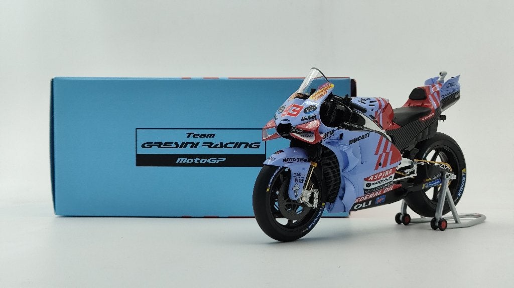 Kiloworks MotoGP Gresini Ducati GP23 Marc Marquez 2024 1/12, Ophalen of Verzenden, Nieuw, 1:9 t/m 1:12, Motor