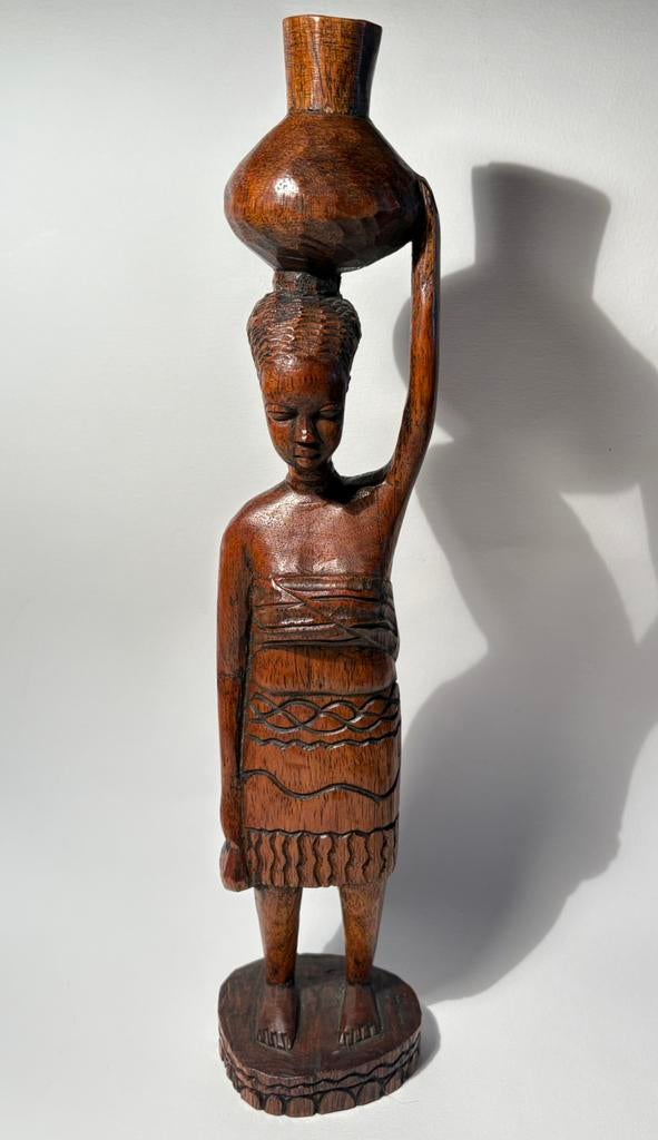 Moederschap - Vintage sculptuur - Guinee, Ophalen of Verzenden