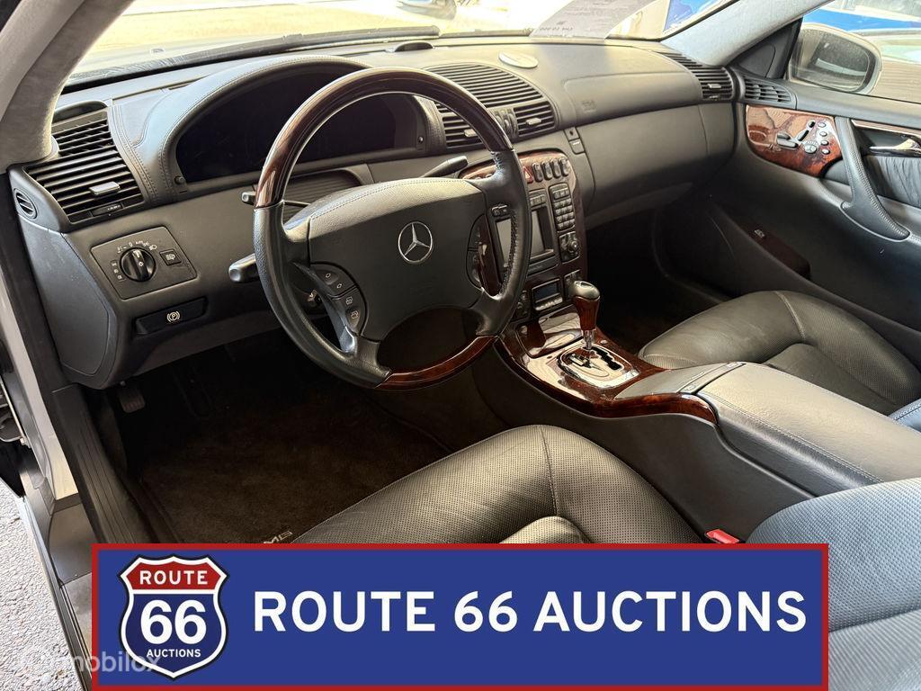 Mercedes-Benz CL 55 AMG | 2001 | Route 66 Auctions, Auto's, Zwart, Mercedes-Benz, Bedrijf, Handgeschakeld