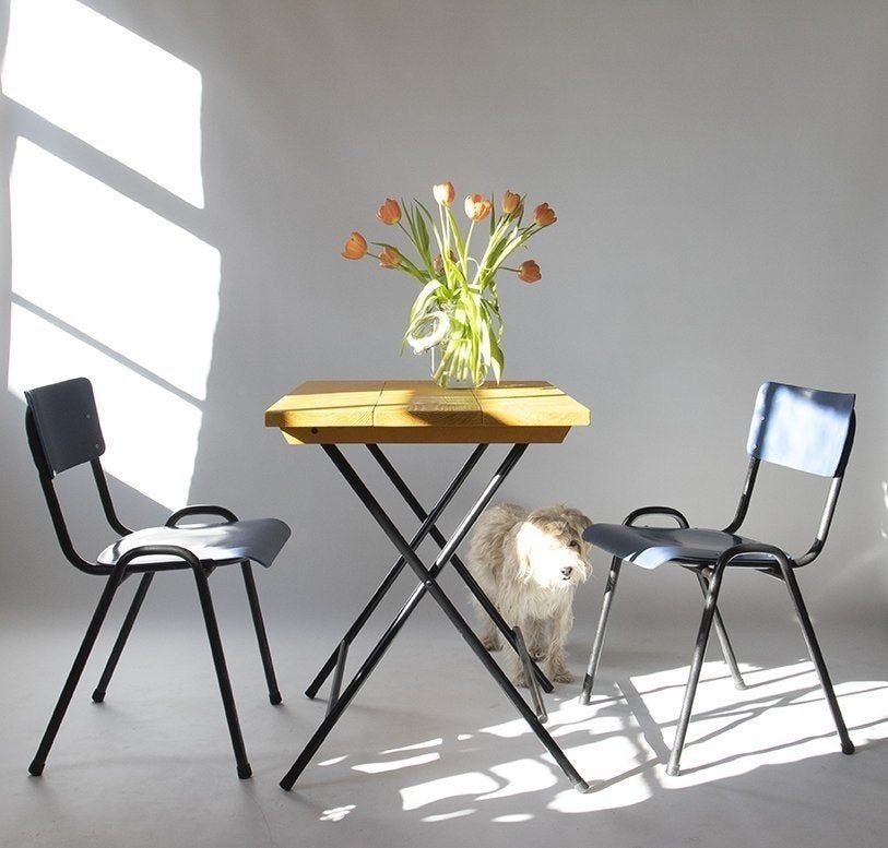 Franse Stijl Klaptafels Bistro tafels Terrastafels Okergeel, Enlèvement
