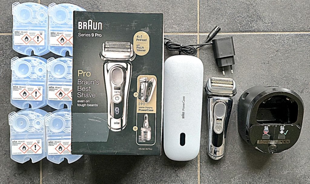 Rasoir Braun Serie 9 Pro + Station d'accueil et nettoyage, Electroménager, Enlèvement, Comme neuf, Rasage ou Épilation