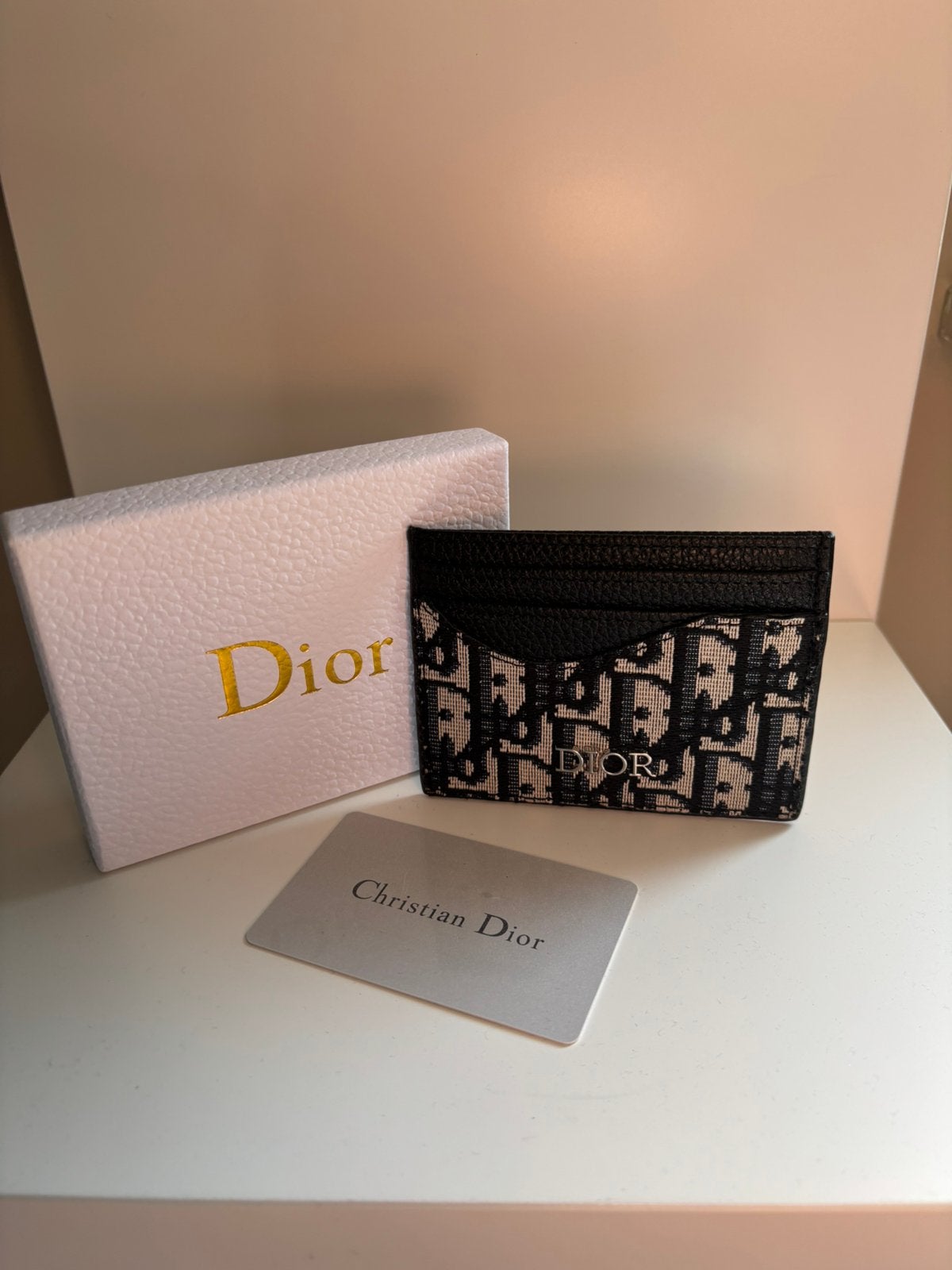 Porte-cartes Dior, Bijoux, Sacs & Beauté, Porte-monnaie & Portefeuilles, Envoi, Neuf, Bleu, Cuir