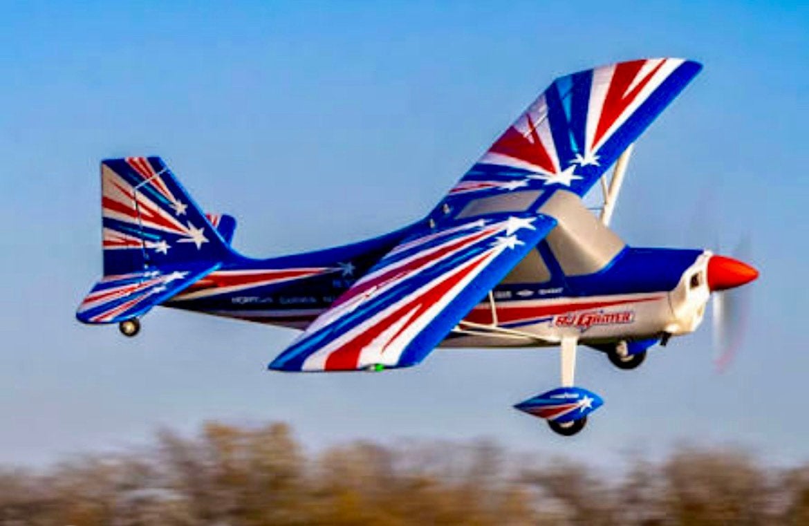 E-Flite Decathlon RJG 1.2m, Hobby en Vrije tijd, Modelbouw | Radiografisch | Vliegtuigen, Ophalen, Zo goed als nieuw, Elektro