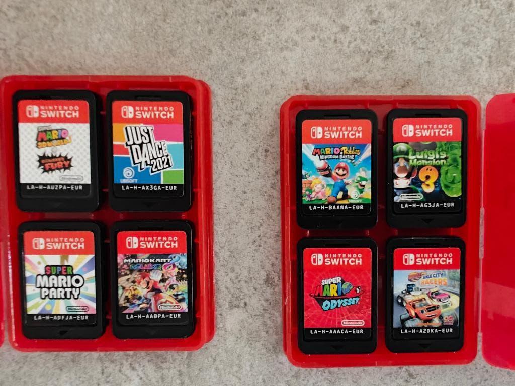 Nintendo Switch + accessoires + spelletjes, Ophalen, Switch Original, Met 3 controllers of meer, Gebruikt