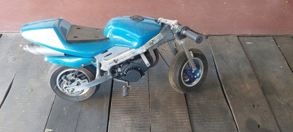 Pocket bike, Ophalen, Gebruikt, Schijfrem, Overige typen