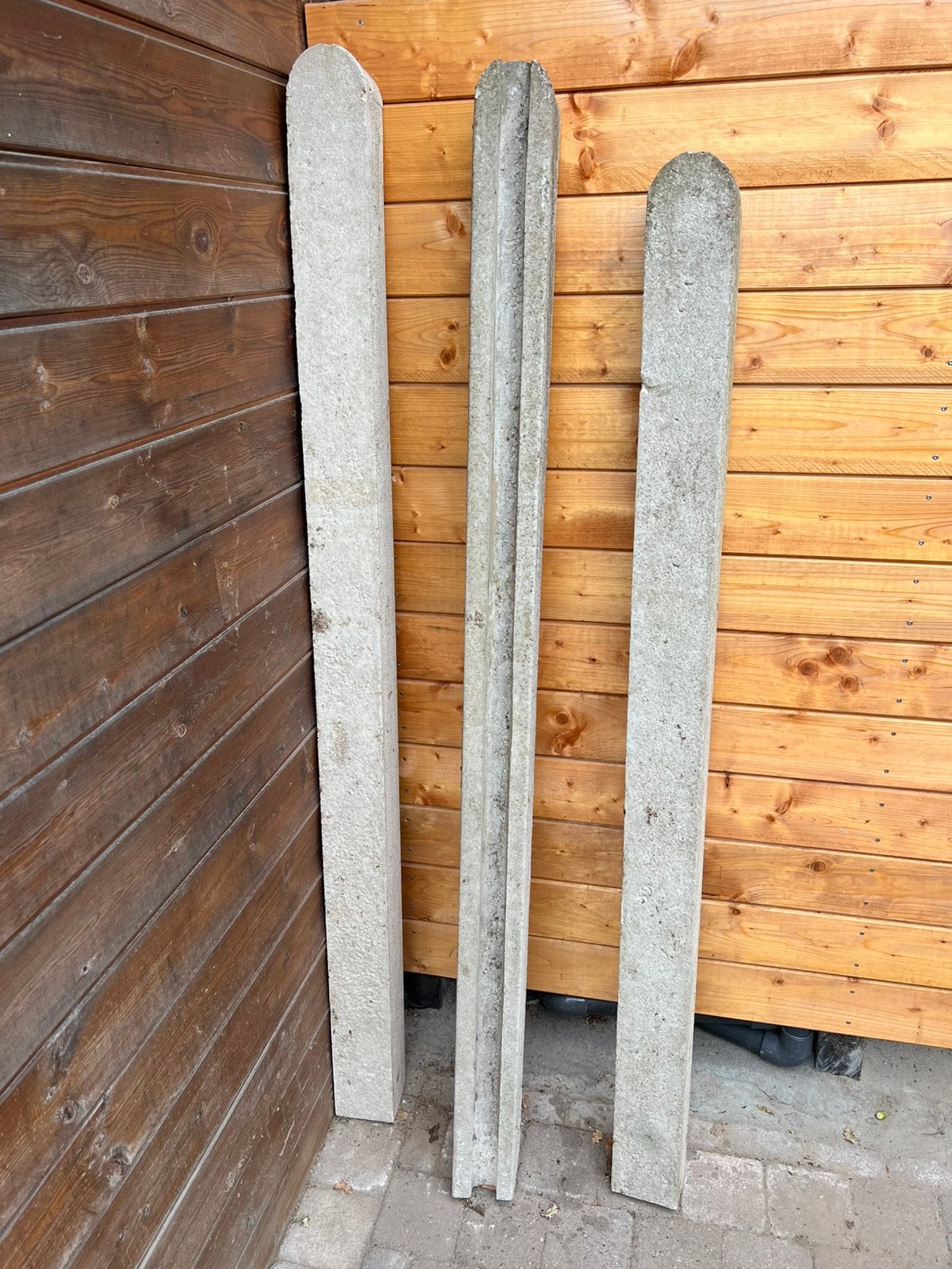3 x betonpaal tussenpaal tuinhek tuin schutting, Tuin en Terras, Ophalen, Gebruikt, Overige materialen, 1 tot 2 meter
