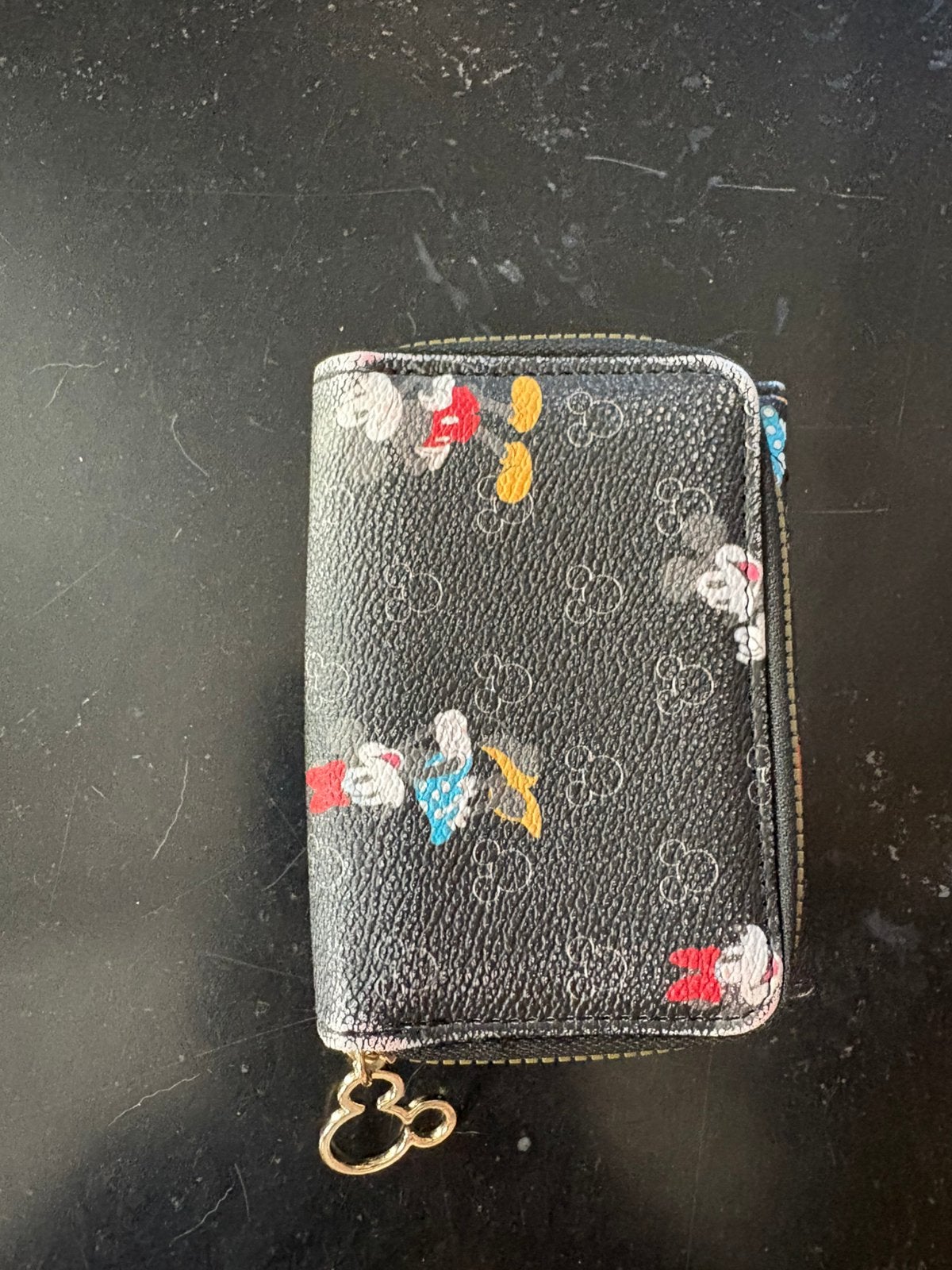 Portefeuille Mickey & Minnie Mouse, Bijoux, Sacs & Beauté, Porte-monnaie & Portefeuilles, Enlèvement ou Envoi, Utilisé, Noir, Autres marques