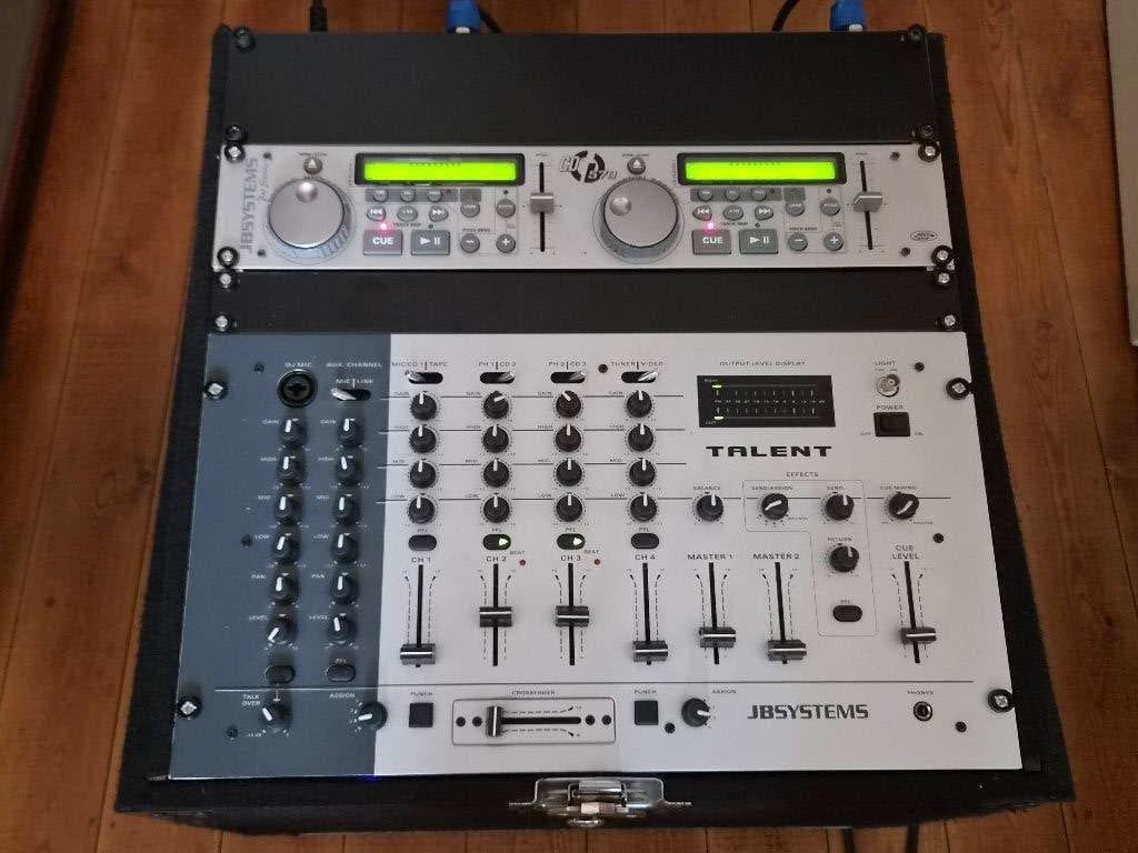 DJ-installatie JBSystems, 2 luidsprekers, flightcase, Muziek en Instrumenten, Ophalen, Zo goed als nieuw, Dj-set, Overige merken