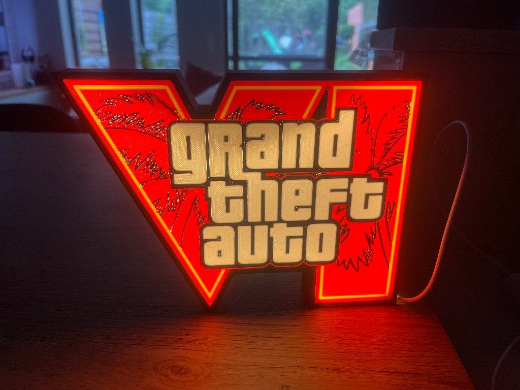GTA Lightbox, Huis en Inrichting, Ophalen of Verzenden, Nieuw, 3D-geprint