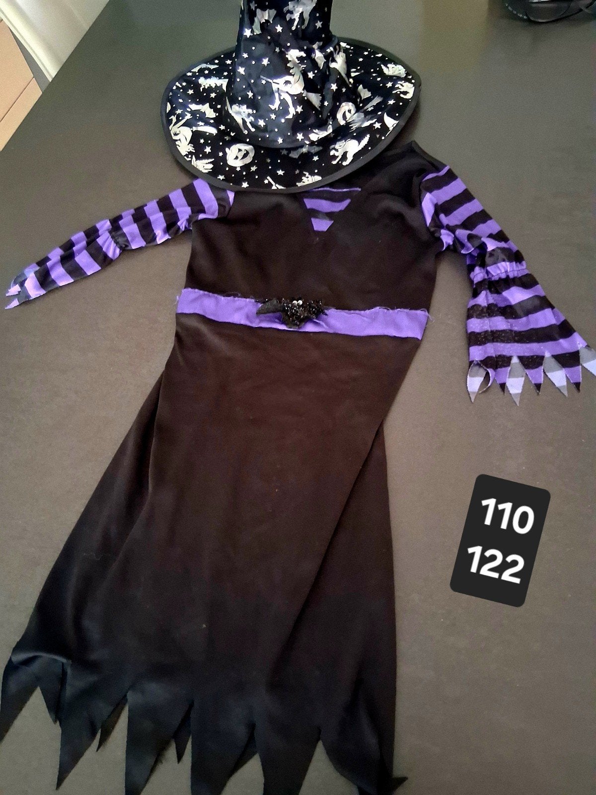 Verkleedkledij heksenjurkje halloween maat 110-1221, Kinderen en Baby's, Ophalen of Verzenden