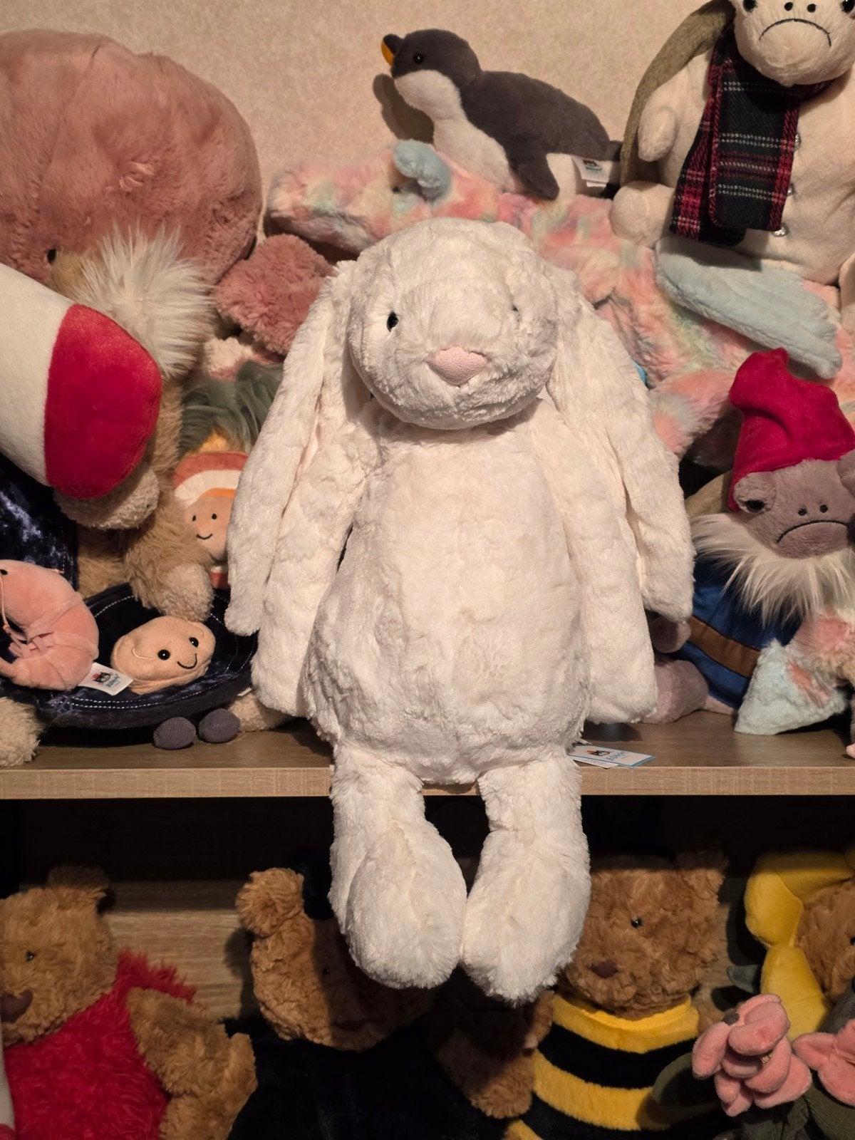 Grand lapin crème Jellycat Bashful, Enfants & Bébés, Enlèvement ou Envoi, Jellycat