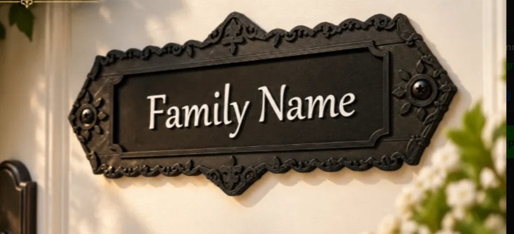 Plaque de porte avant familiale, Enlèvement ou Envoi, Neuf