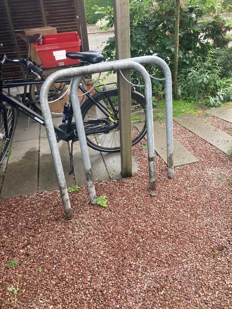 fietsrek gegalvaniseerd staal, Ophalen, Zo goed als nieuw
