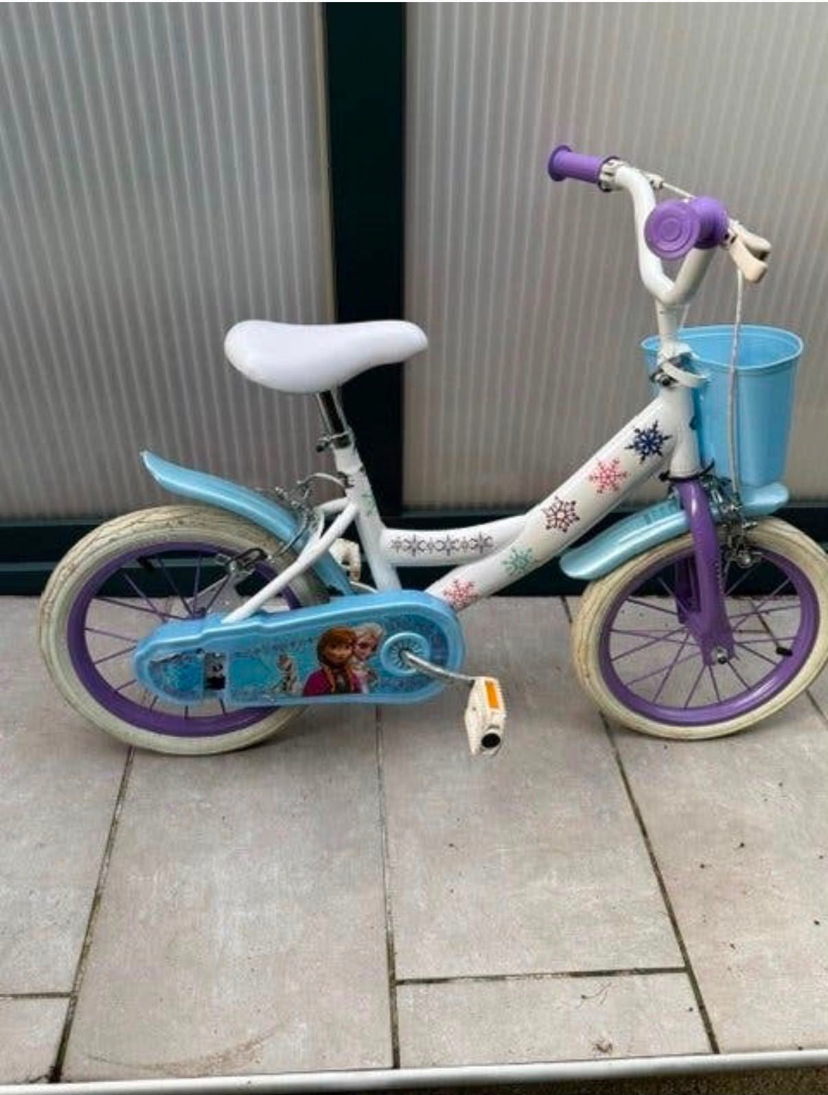 Velo enfant « La Reine des Neiges » ❄️ ✨, Enlèvement, Utilisé, Frein à rétropédalage, Moins de 16 pouces