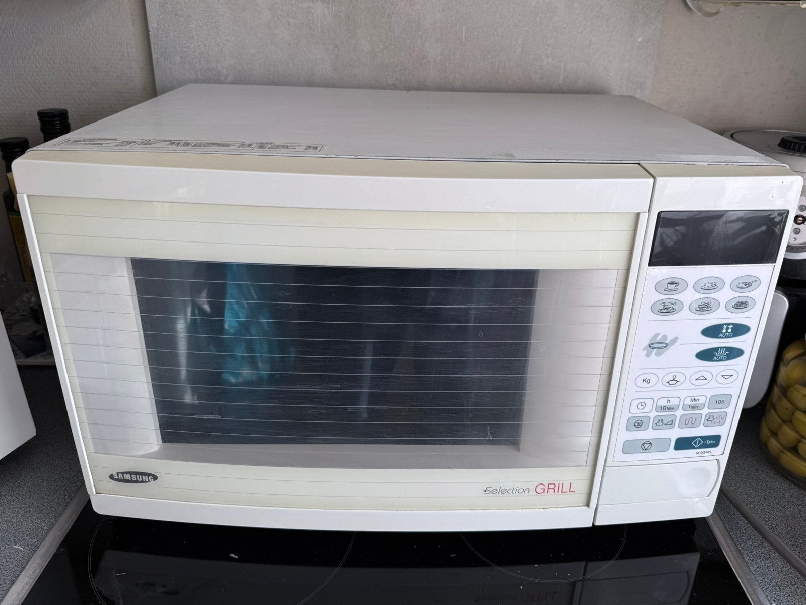 Samsung microgolfoven met grillfunctie, 900W, M9GT45, Ophalen, Microgolfoven, Grill, Zo goed als nieuw