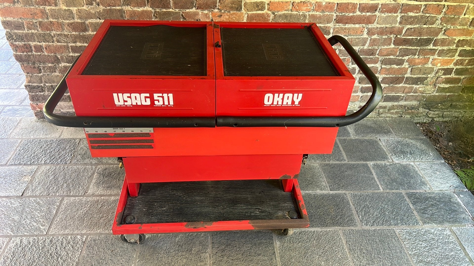 Chariot de mécanicien de garage professionnel USAG 511, Enlèvement, Utilisé