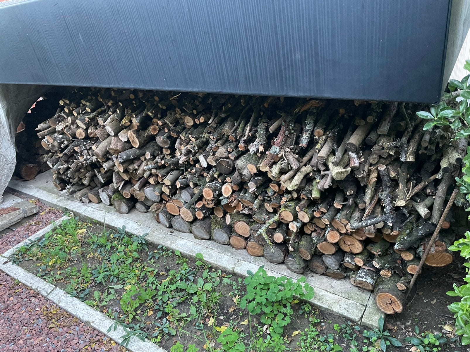 Bois de chauffage, bois de pruneau, cerisier, Jardin & Terrasse, Enlèvement, Troncs d'arbres