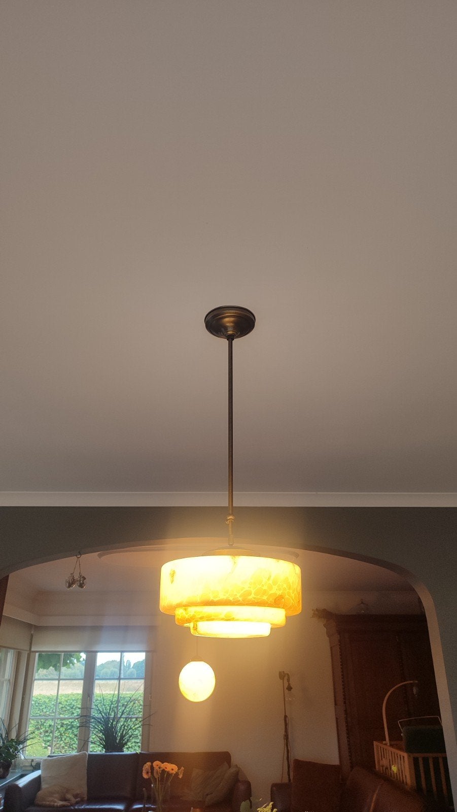 vintage trapse lamp, Ophalen