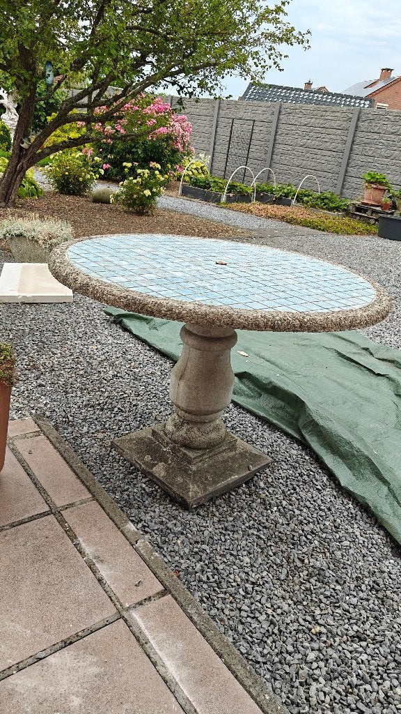 Stenen tafel, Ophalen, Gebruikt, Rond, Overige materialen