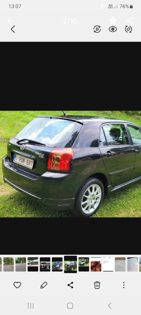 Toyota corolla, Auto's, Toyota, Voorwielaandrijving, Stof, Zwart, Corolla