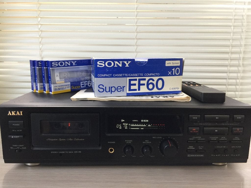 Akai DX-49 stereo cassette deck, TV, Hi-fi & Vidéo, Enlèvement, Simple, Akai
