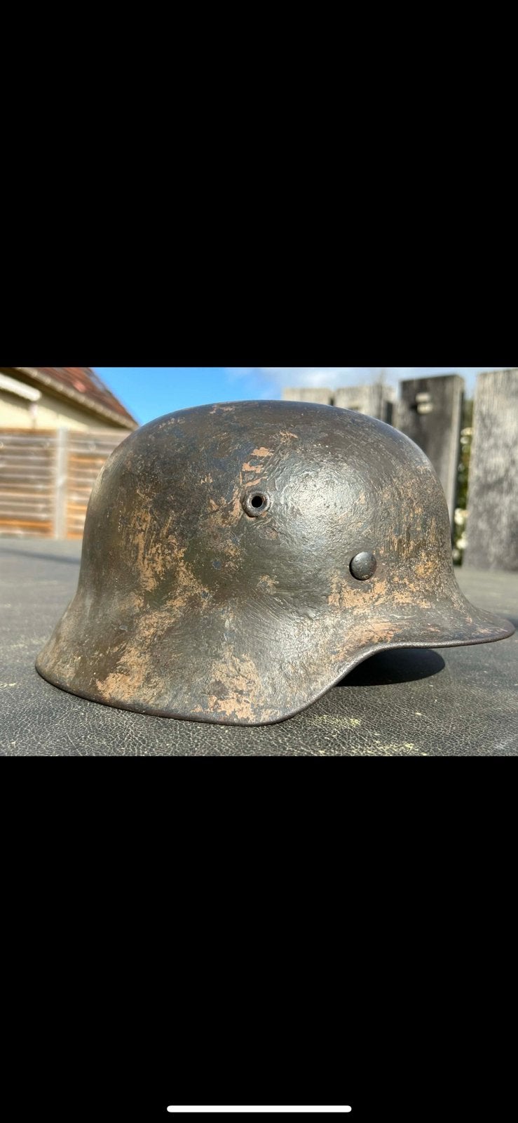 duitse helm M40 luftwaffe 3-tone camo stahlhelm// wo2, Ophalen of Verzenden, Luchtmacht, Helm of Baret
