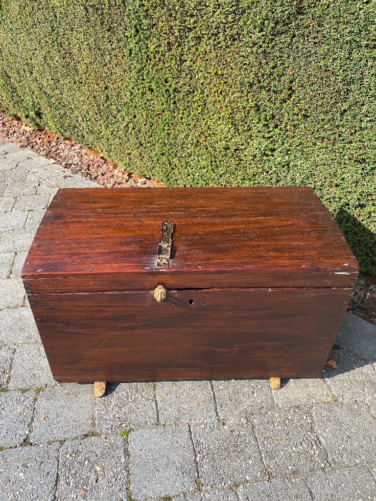 Antieke koffer, Ophalen of Verzenden, Gebruikt