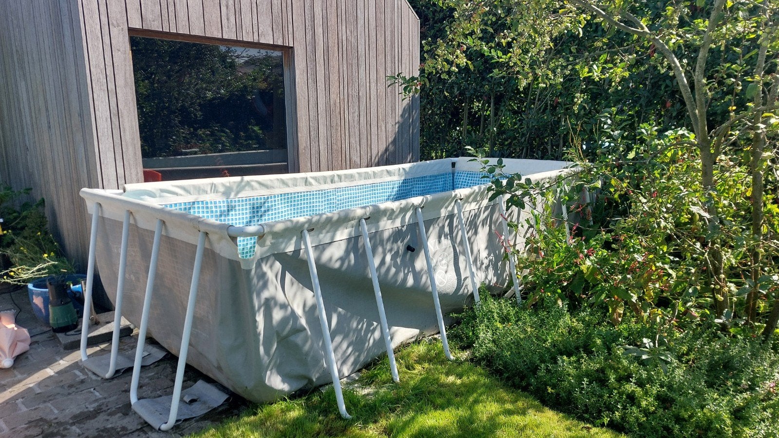 Intex 2x4m zwembad, Jardin & Terrasse, Piscines, Enlèvement, Utilisé, 80 à 120 cm, Rectangulaire