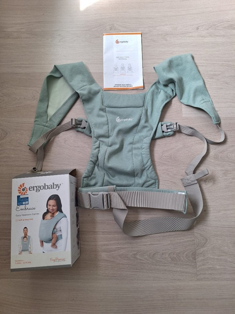 Ergobaby Embrace, Ophalen, Zo goed als nieuw, Buik, Draagdoek