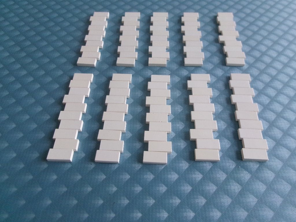 Tuiles Lego blanches 1x2 D2 100, Enlèvement ou Envoi, Lego, Utilisé, Briques en vrac